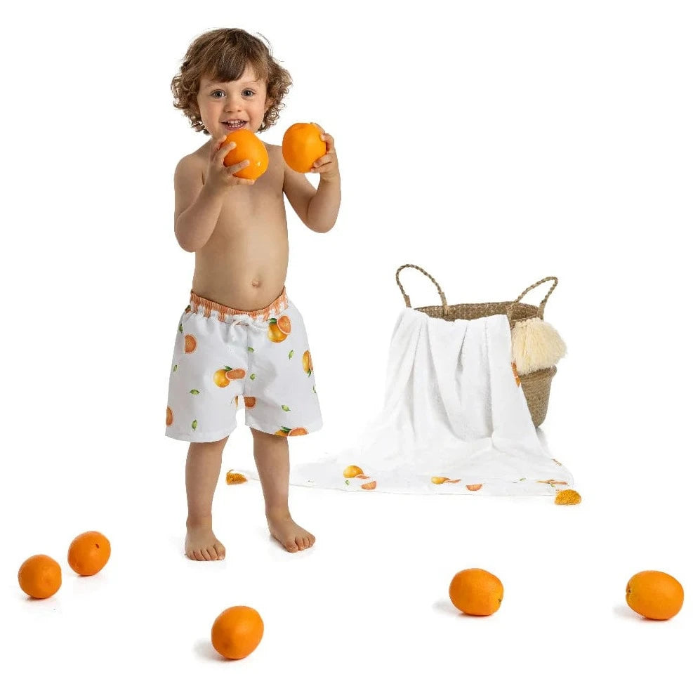 Meia Pata Swim Trunks Meia Pata Boys Oranges Swim Shorts