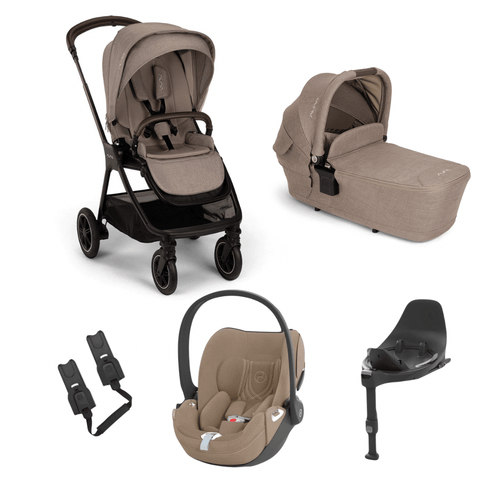 Nuna Pram & Car Seat Bundles Nuna Triv Cedar and Cybex Cloud T+ Bundle