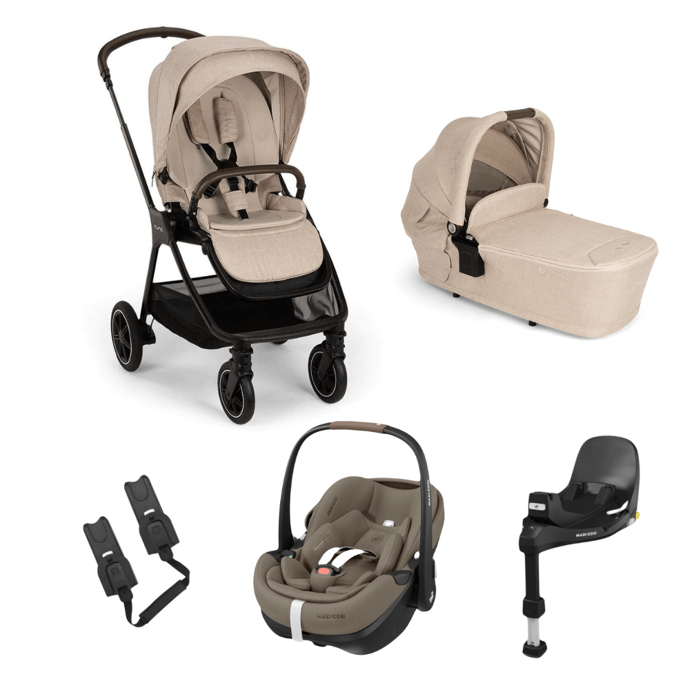 Nuna Prams & Pushchairs Nuna Triv Biscotti & Maxi Cosi Pebble 360 Pro2 Bundle