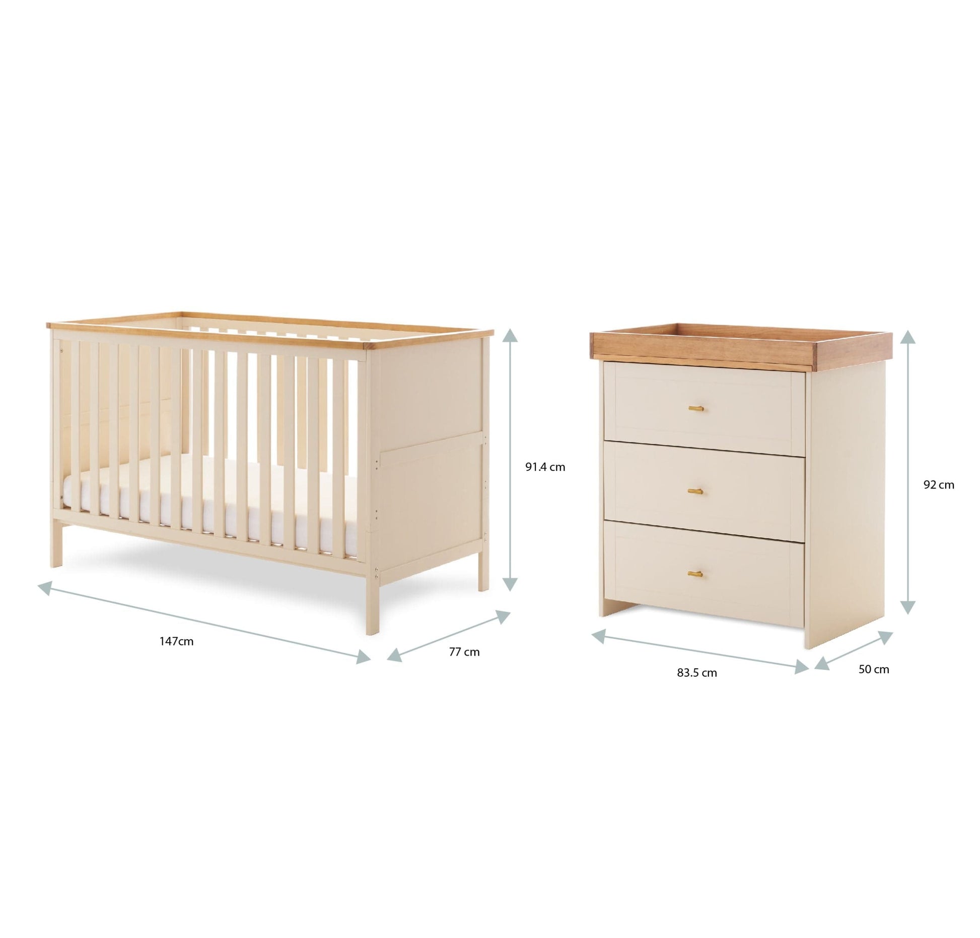 Obaby 2 Piece Room Set Obaby Evie 2 Piece Room Set - Direct Delivery - Pre Order