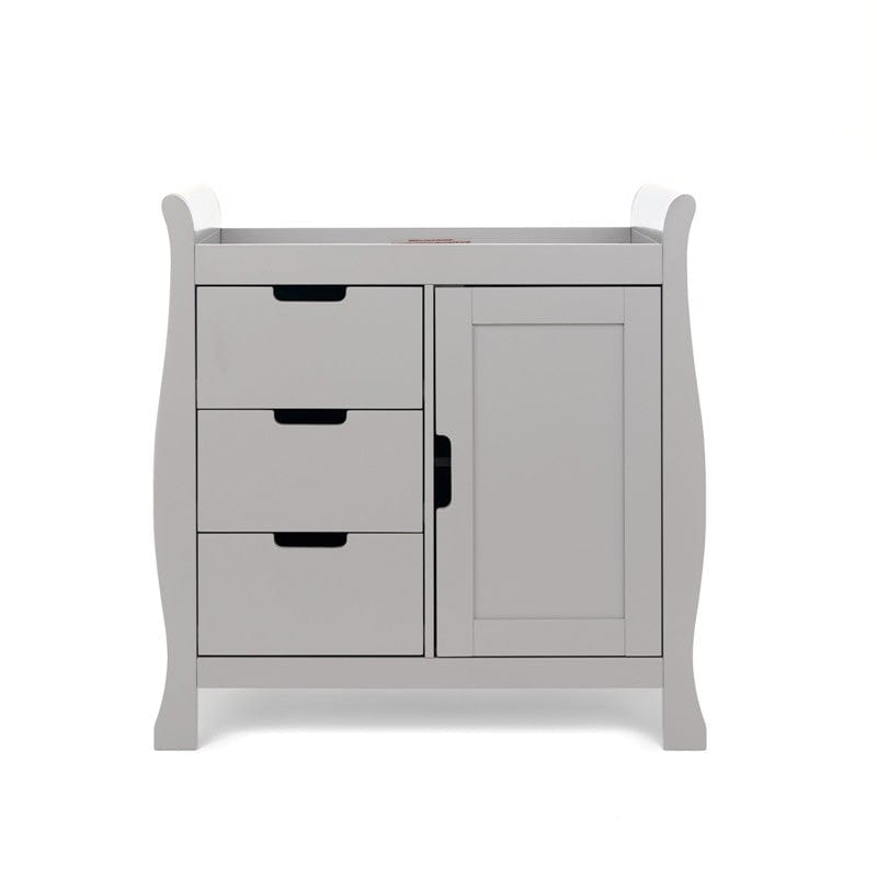 Obaby Changing Unit Warm Grey Obaby Stamford Sleigh Closed Changing Unit - Direct Delivery