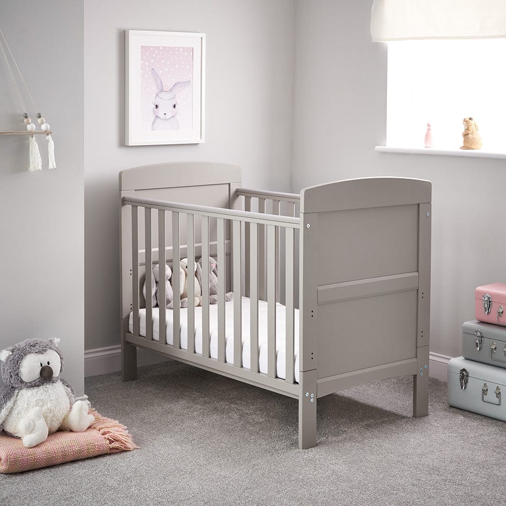 Obaby Cot & Cot Bed Warm Grey OBABY Grace Mini 2 Piece Room Set