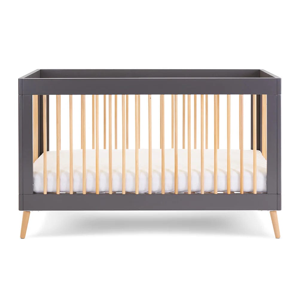 Obaby Nursery Furniture Slate/Natural Obaby Maya Cot Bed - Direct Delivery