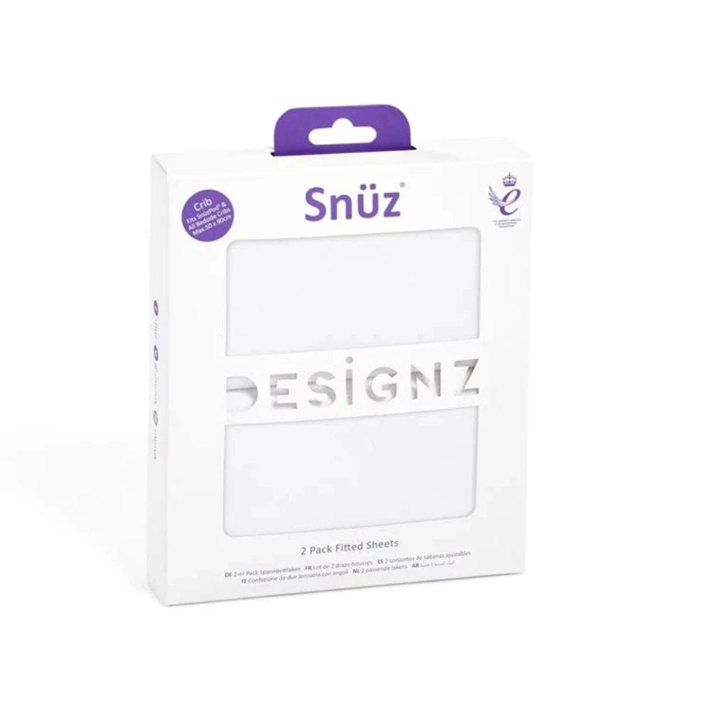 Snuz Bedding Snuzpod / Studio 2 Pack Fitted Sheets - White