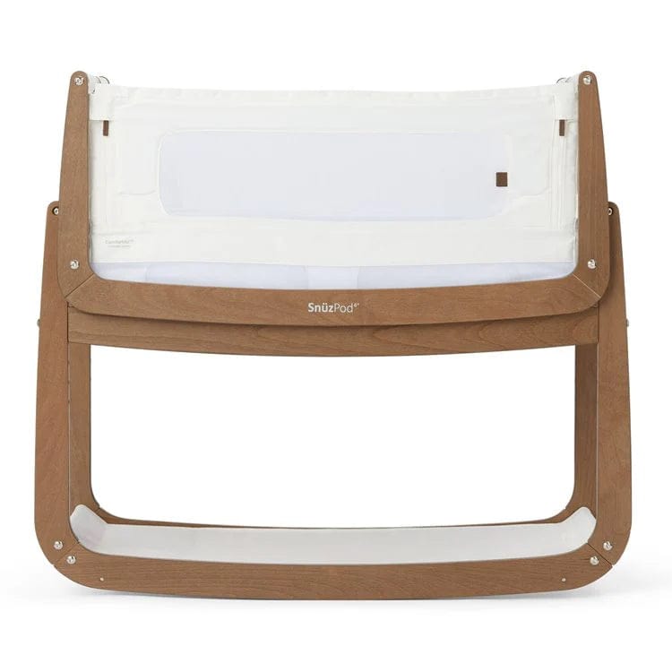 Snuz Moses Baskets & Cribs Walnut Snuzpod⁴  Bedside Crib  Natural Edit