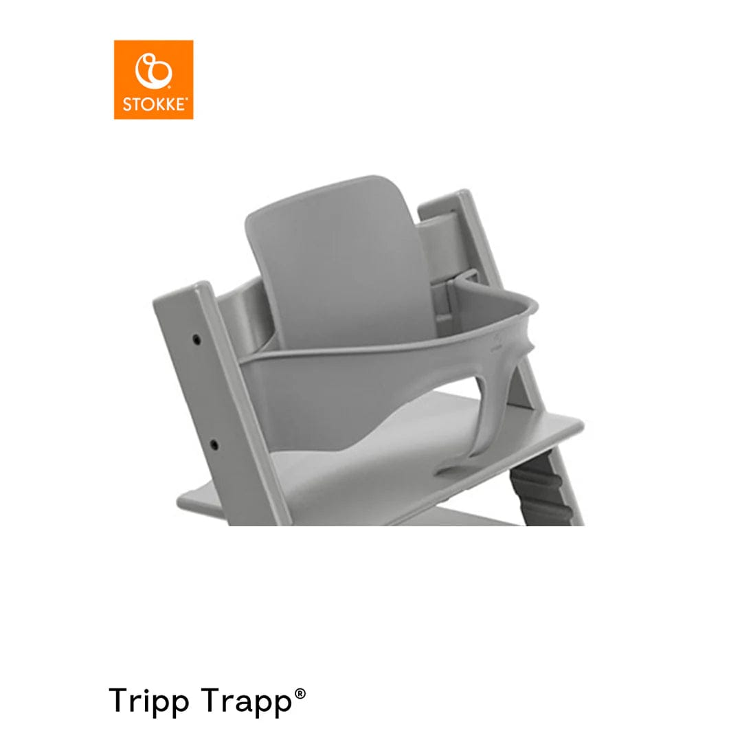 Stokke High Chair & Booster Seats Storm Grey / With Engraving Stokke Tripp Trapp and Babyset Set Bundle