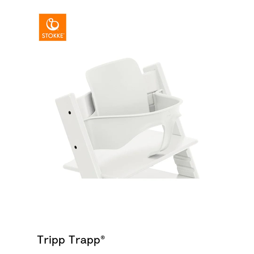 Stokke High Chair & Booster Seats White / With Engraving Stokke Tripp Trapp and Babyset Set Bundle