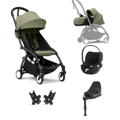 Stokke Pram & Car Seat Bundles Olive Green Stokke YoYo3 0+, 6+ & Cybex Cloud T+ Bundle