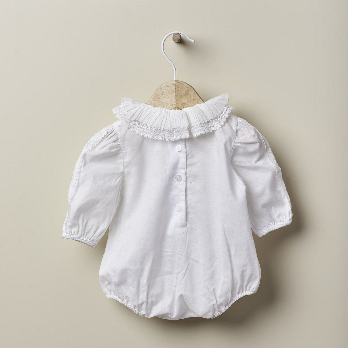 Wedoble Knitted Babygrow Wedoble Cotton bodysuit with lace