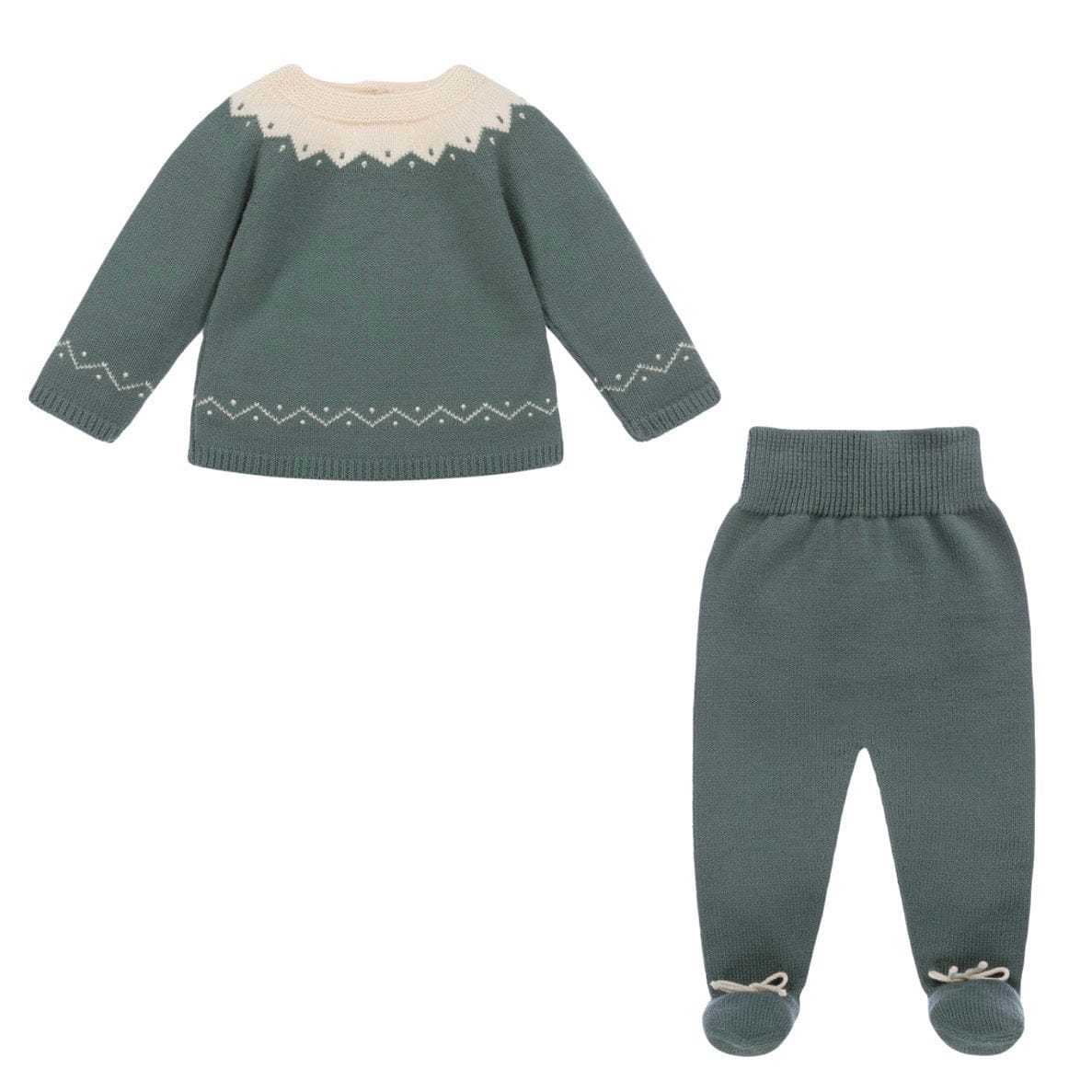 Artesania Granlei Two piece set Artesania Granlei Green Knitted Two Piece Set