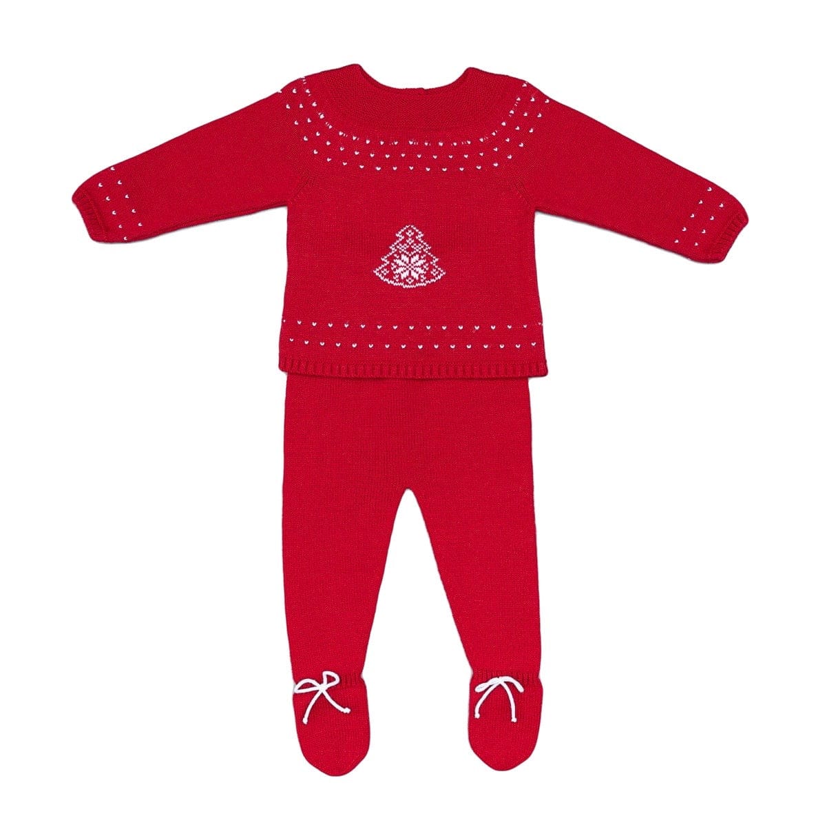 Artesania Granlei Two piece set Artesania Granlei Red Festive Knitted Two Piece Set