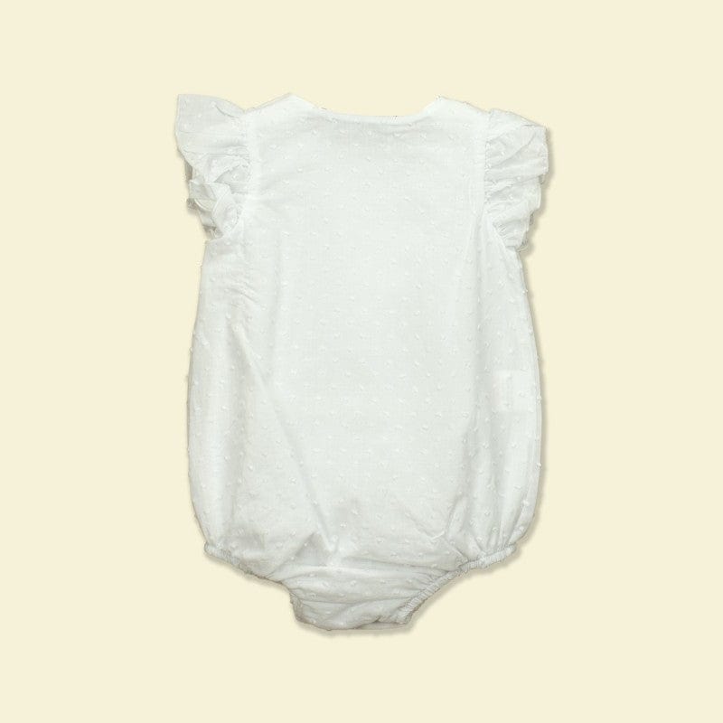 Babidu Body Babidu White Sleeveless Romper