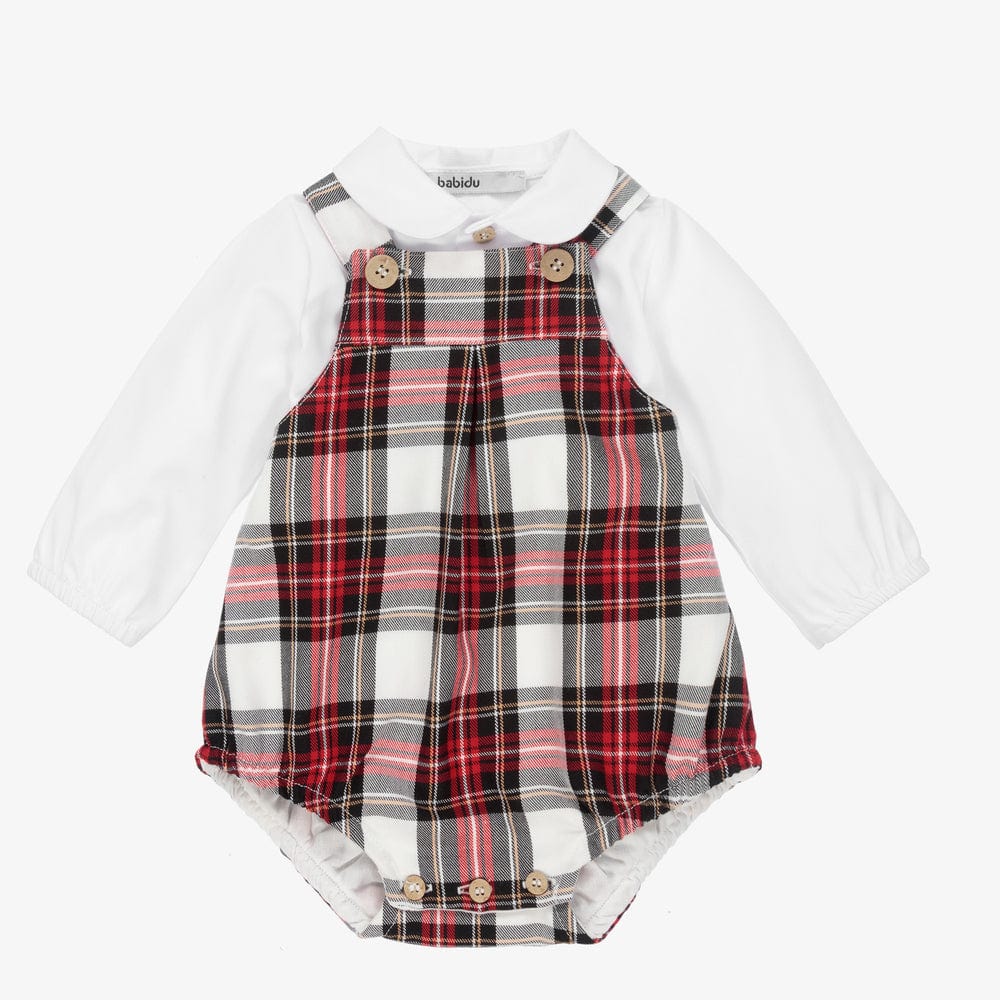 Babidu Romper Babidu Tartan Romper & Shirt