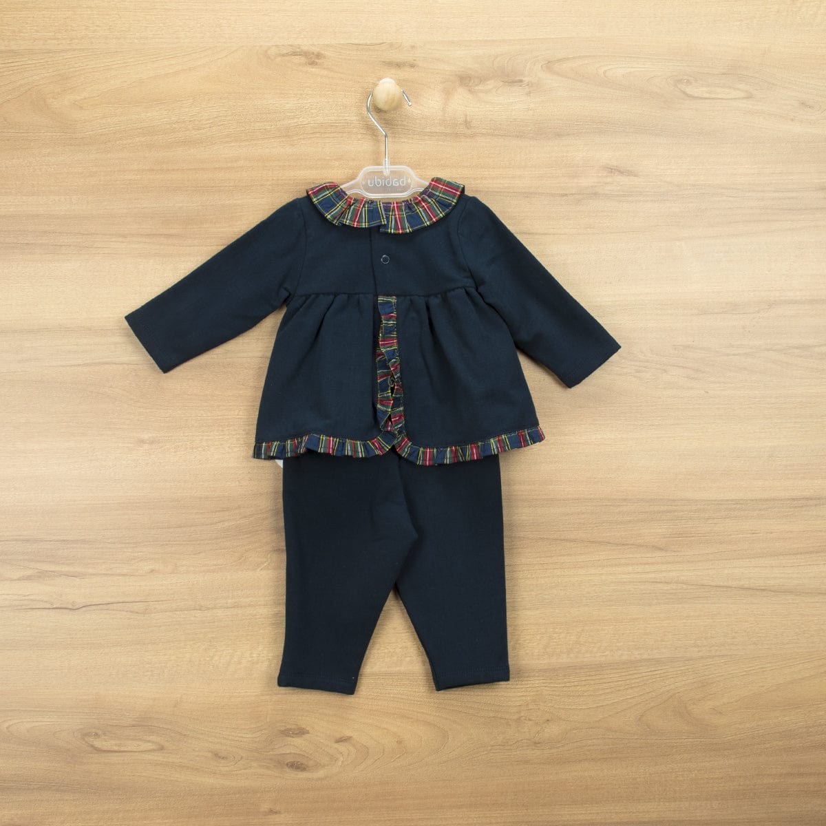 Babidu Two piece set Babidu Navy Tartan Two Piece Set