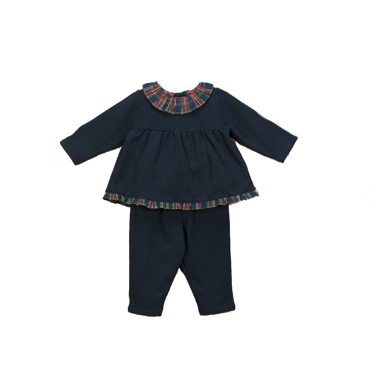 Babidu Two piece set Babidu Navy Tartan Two Piece Set