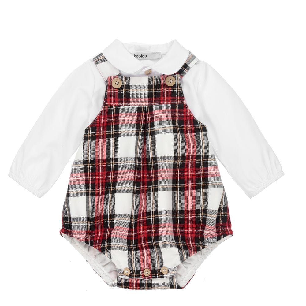 Babidu Two piece set Babidu Tartan Romper & Shirt