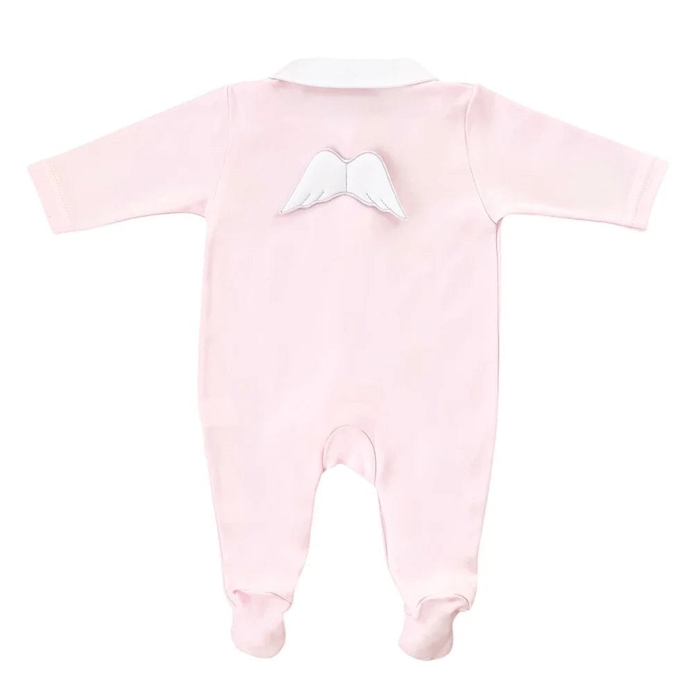 Baby Gi Babygrow 1 Month Baby Gi Girls Pink Angel Wings Babygrow