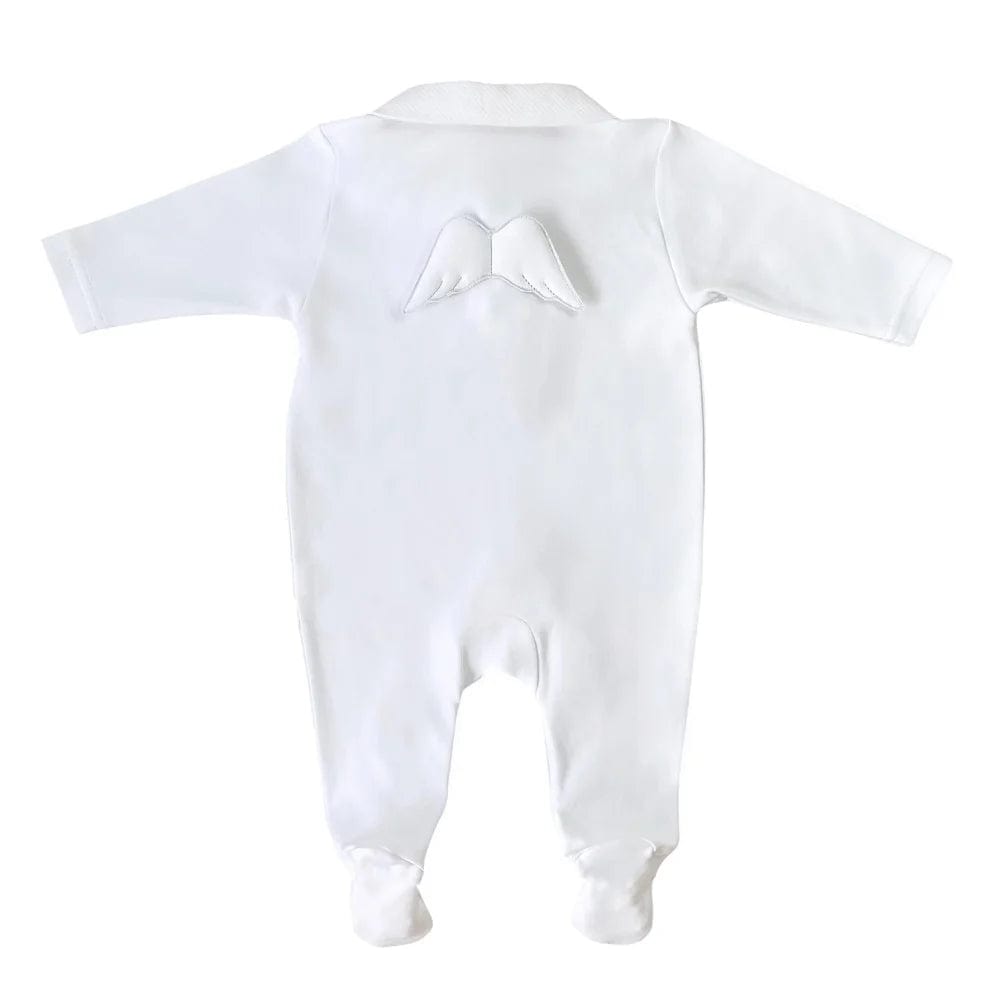 Baby Gi Babygrow Baby Gi White Angel Wings Babygrow