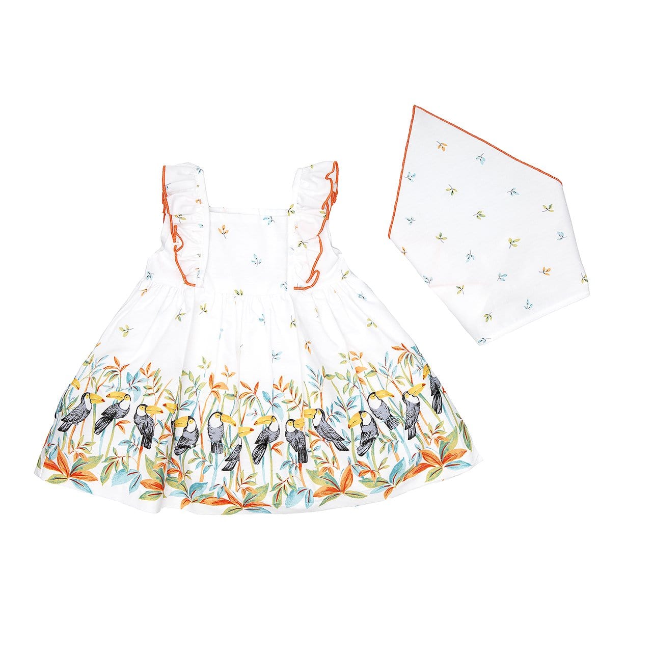 Babybol Tropical White Dress - Dress