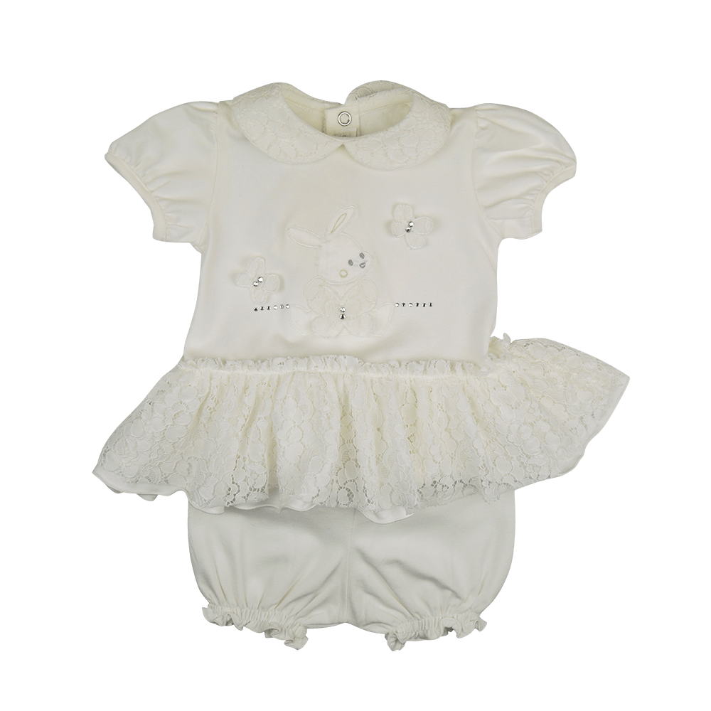 Bimbalo Girls Cream Two Piece Set - Two piece set