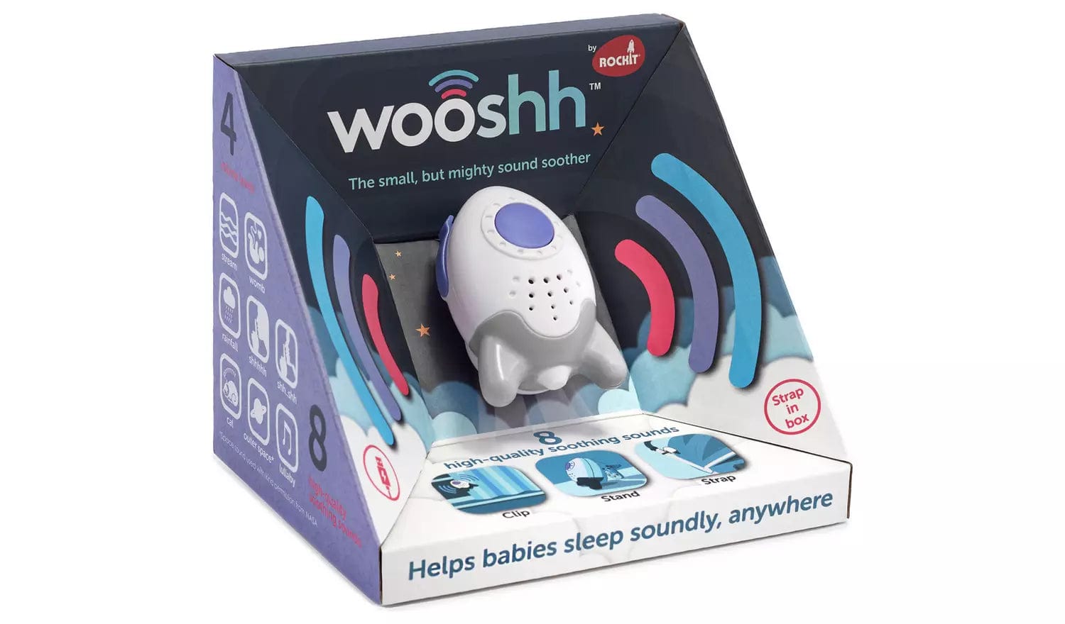 Cheeky Rascals Pram Accessories Rockit Wooshh Baby Sound Sleep Aid