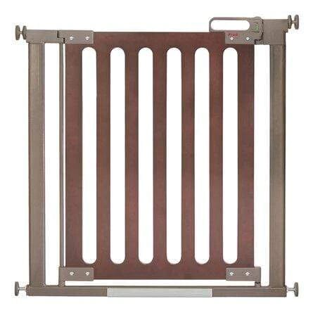 Cheeky Rascals Stair Gate Dark Oak Fred Screw-Fit Wooden Stair Gate