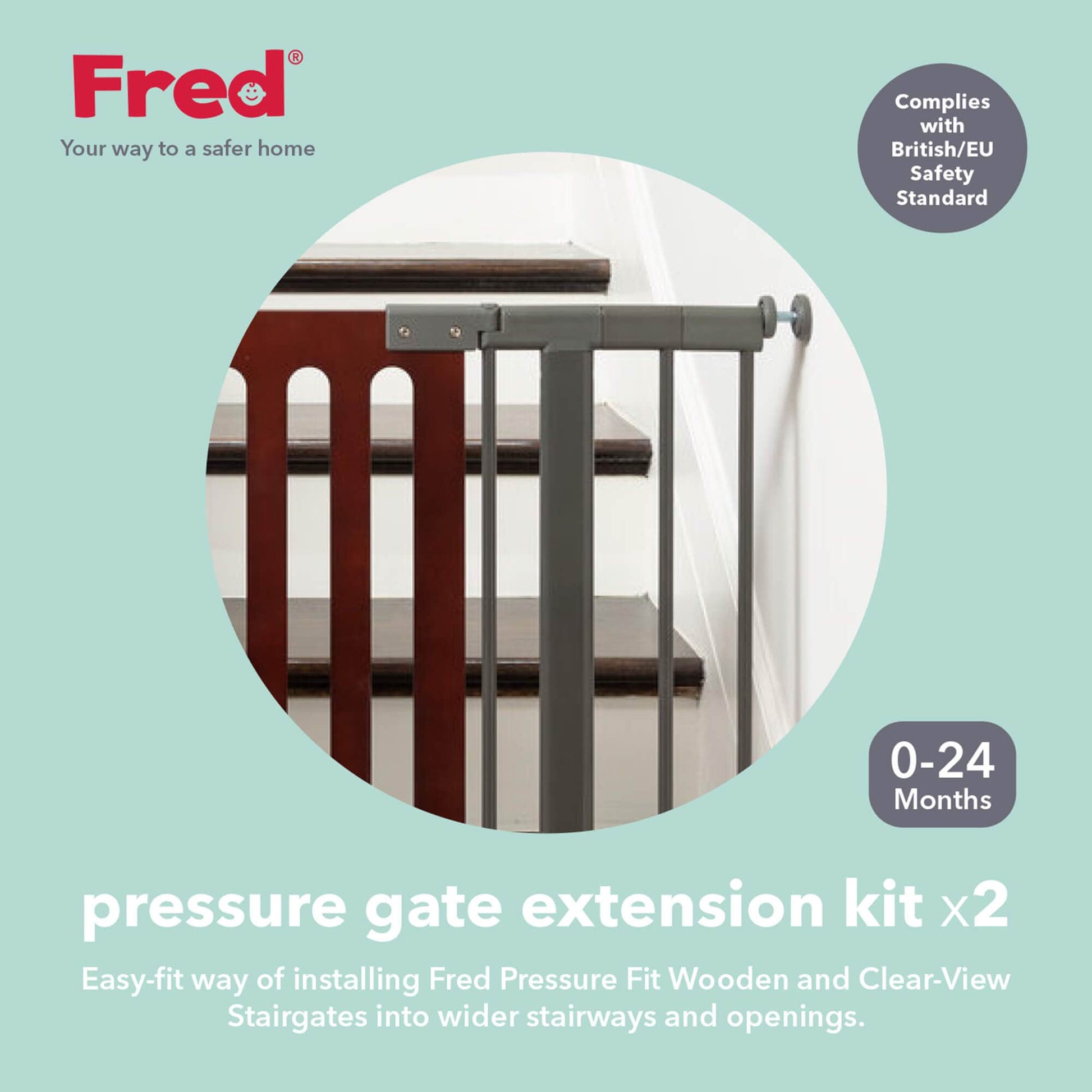 Cheeky Rascals Stair Gate Fred Pressure Gate Extension Kit