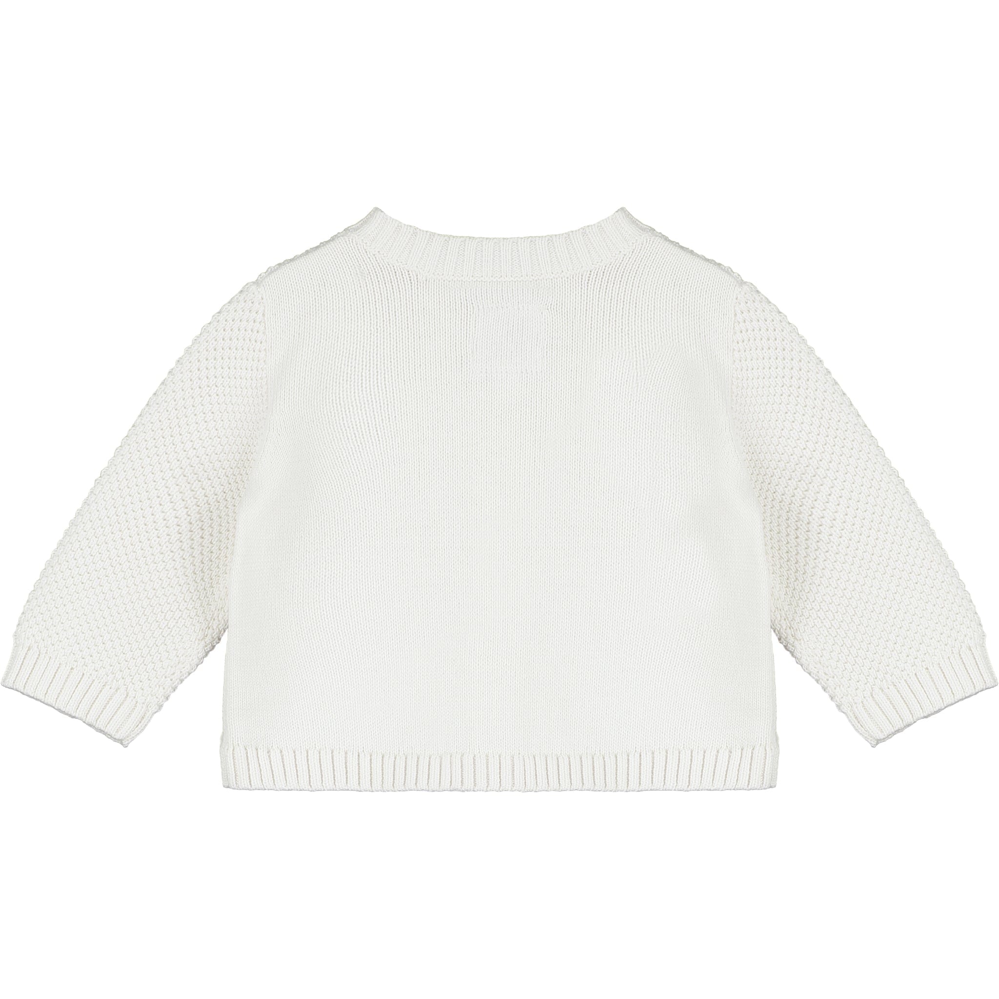 Emile et Rose Cardigan Emile et Rose 'Cypress' White knit baby Cardigan