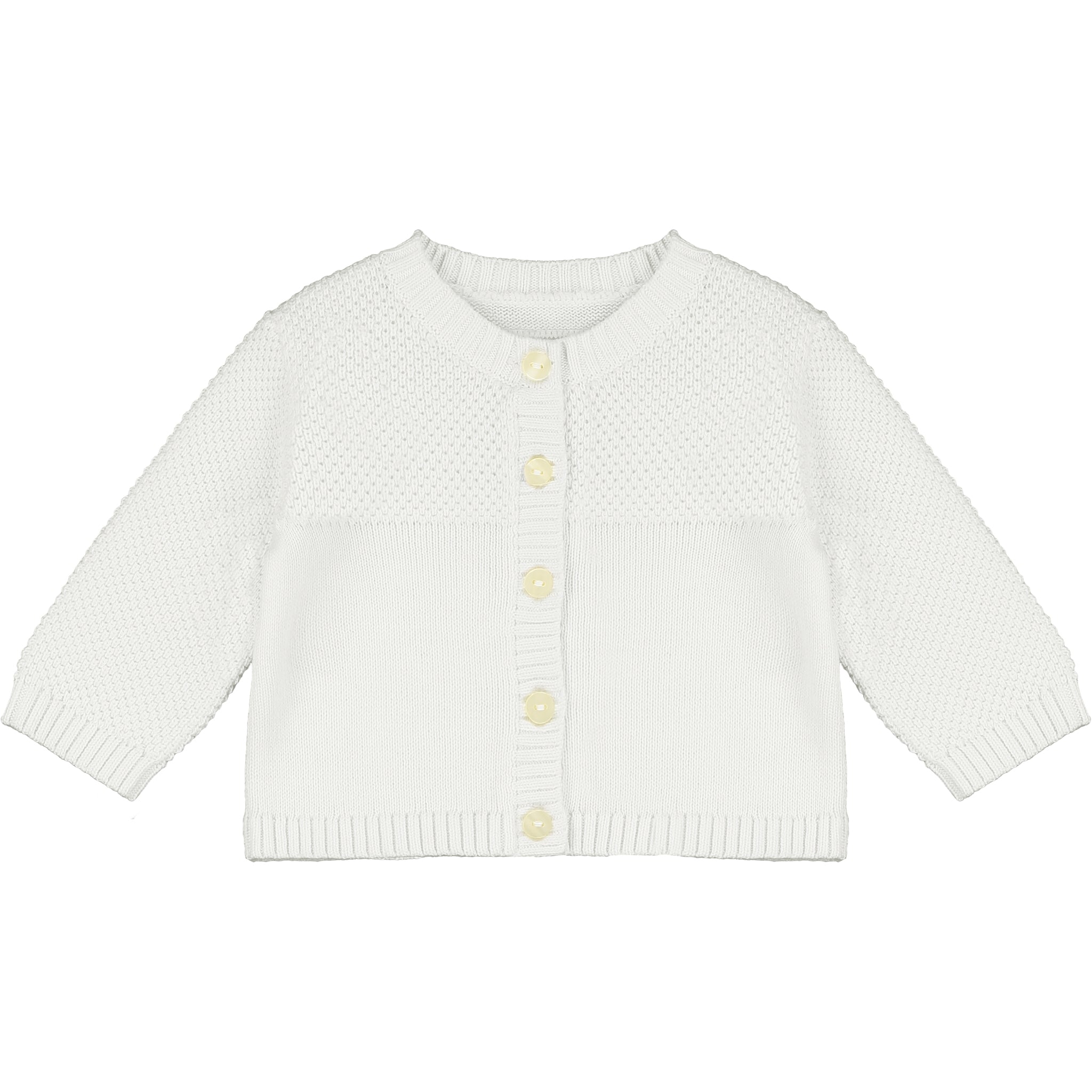 Emile et Rose Cardigan Emile et Rose 'Cypress' White knit baby Cardigan