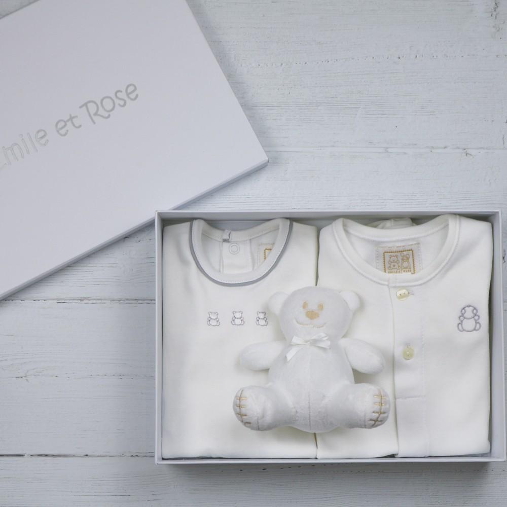 Emile et Rose ’Tatum’ White Gift Set - 1 Month - Gifts