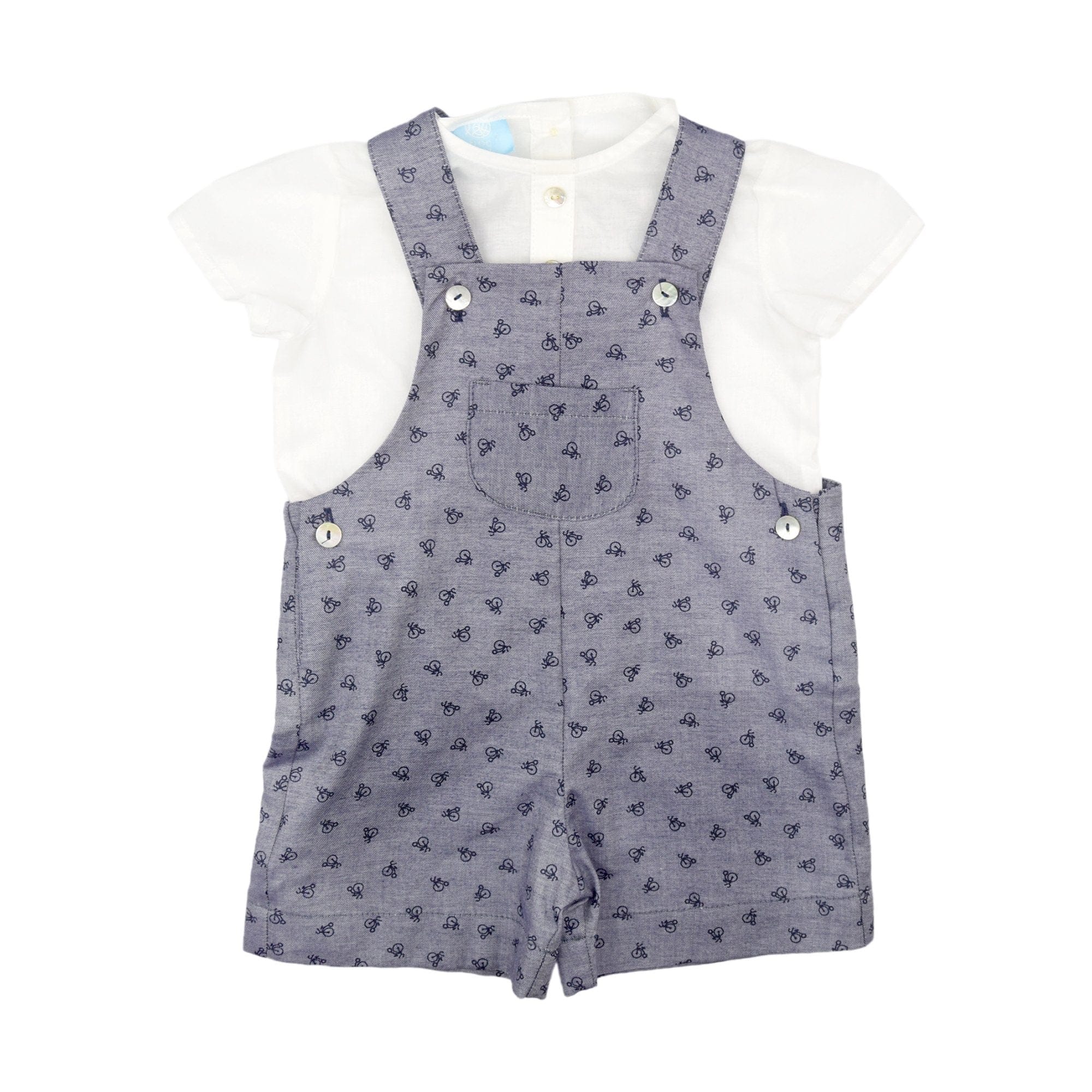 Floc Baby Dungaree Two Piece Set - Two piece set