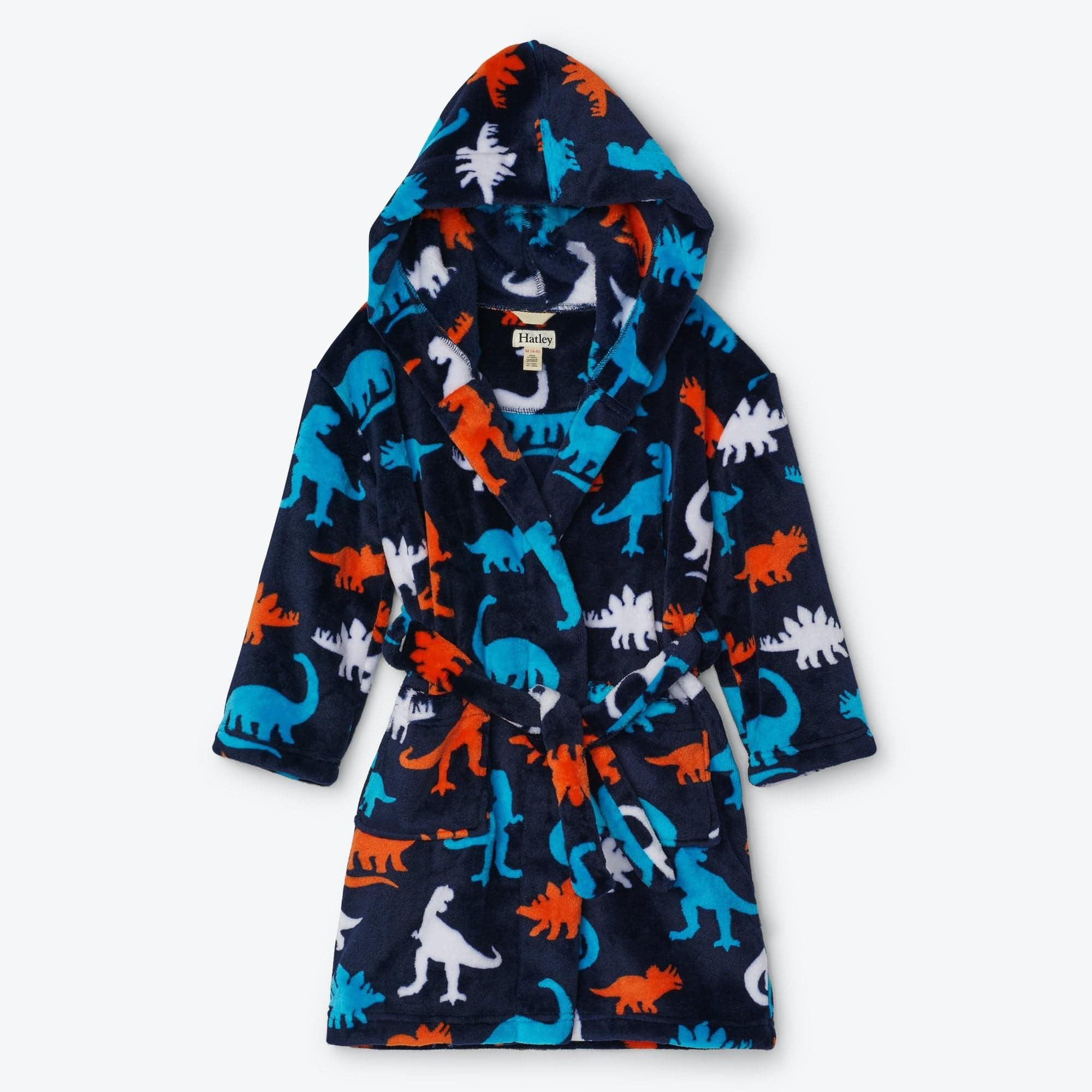 Hatley ’Silhouette Dino’s’ Fleece Bathrobe - Bathrobe