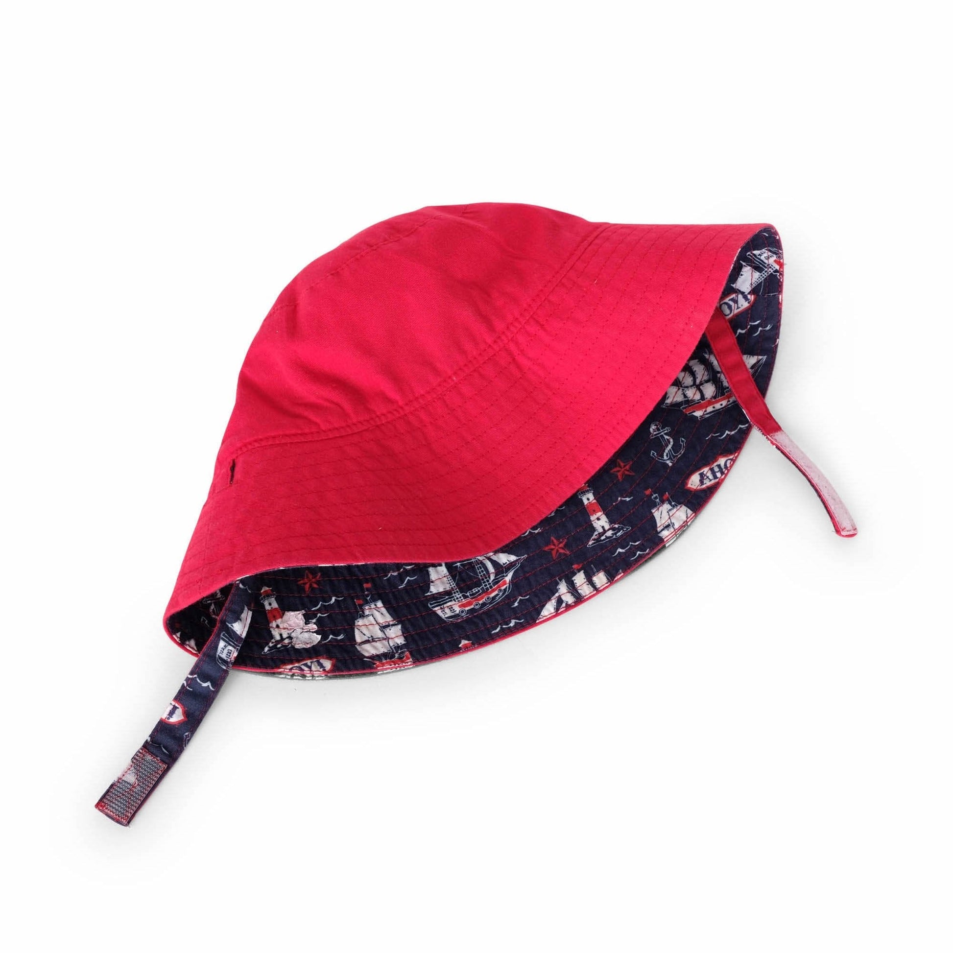 Hatley ’Nautical Ships’ Reversible Sun Hat - Hat