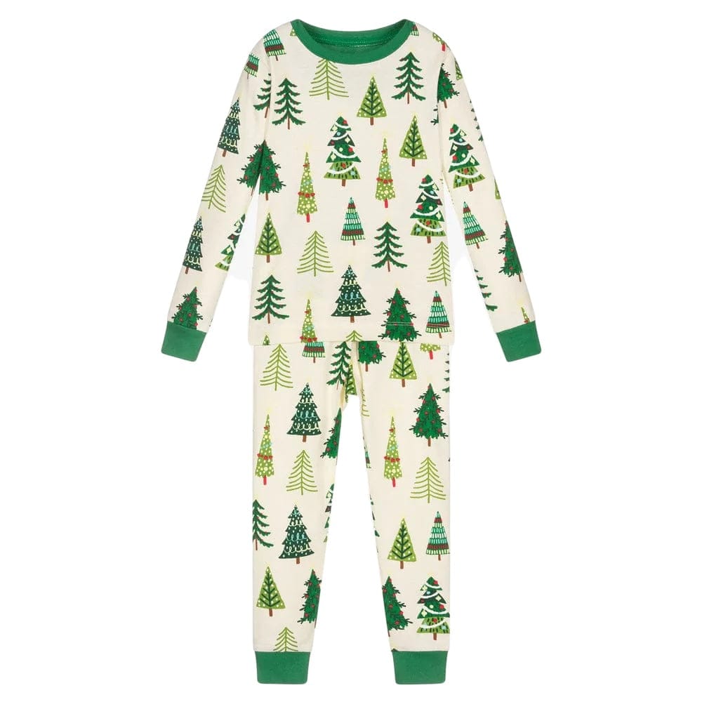 Hatley PJ Set Hatley 'Christmas Tree's' Glow in the dark PJ Set