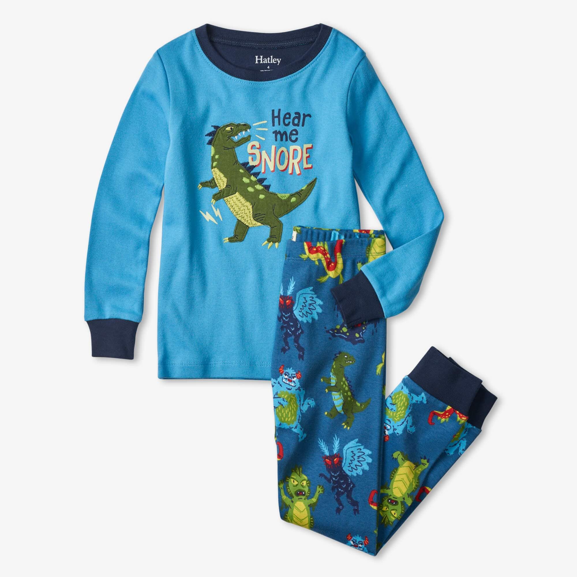 Hatley ’Creepy Cryptids’ Glow In the Dark PJ Set - PJ Set