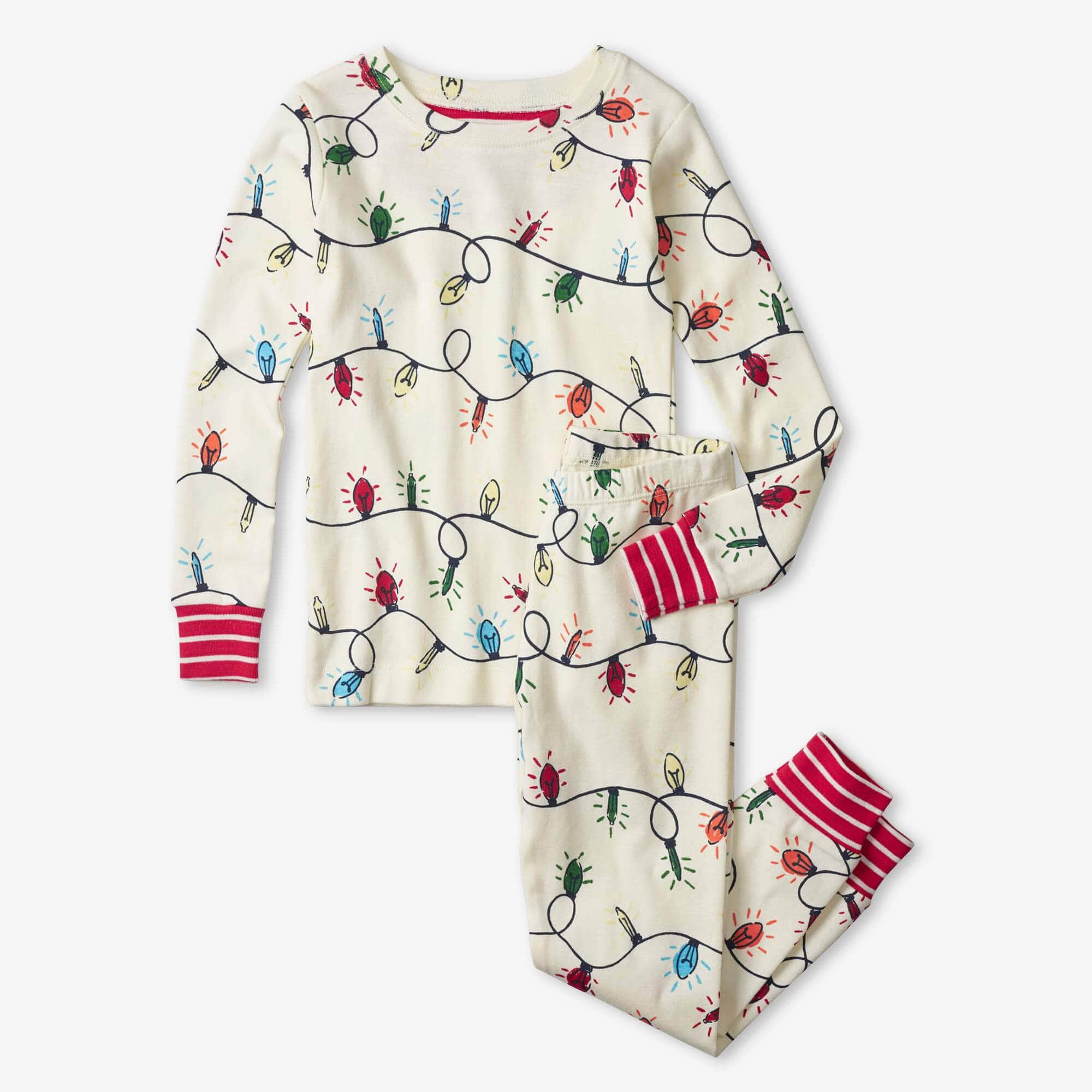 Hatley ’Glowing Holiday Lights’ PJ Set - PJ Set