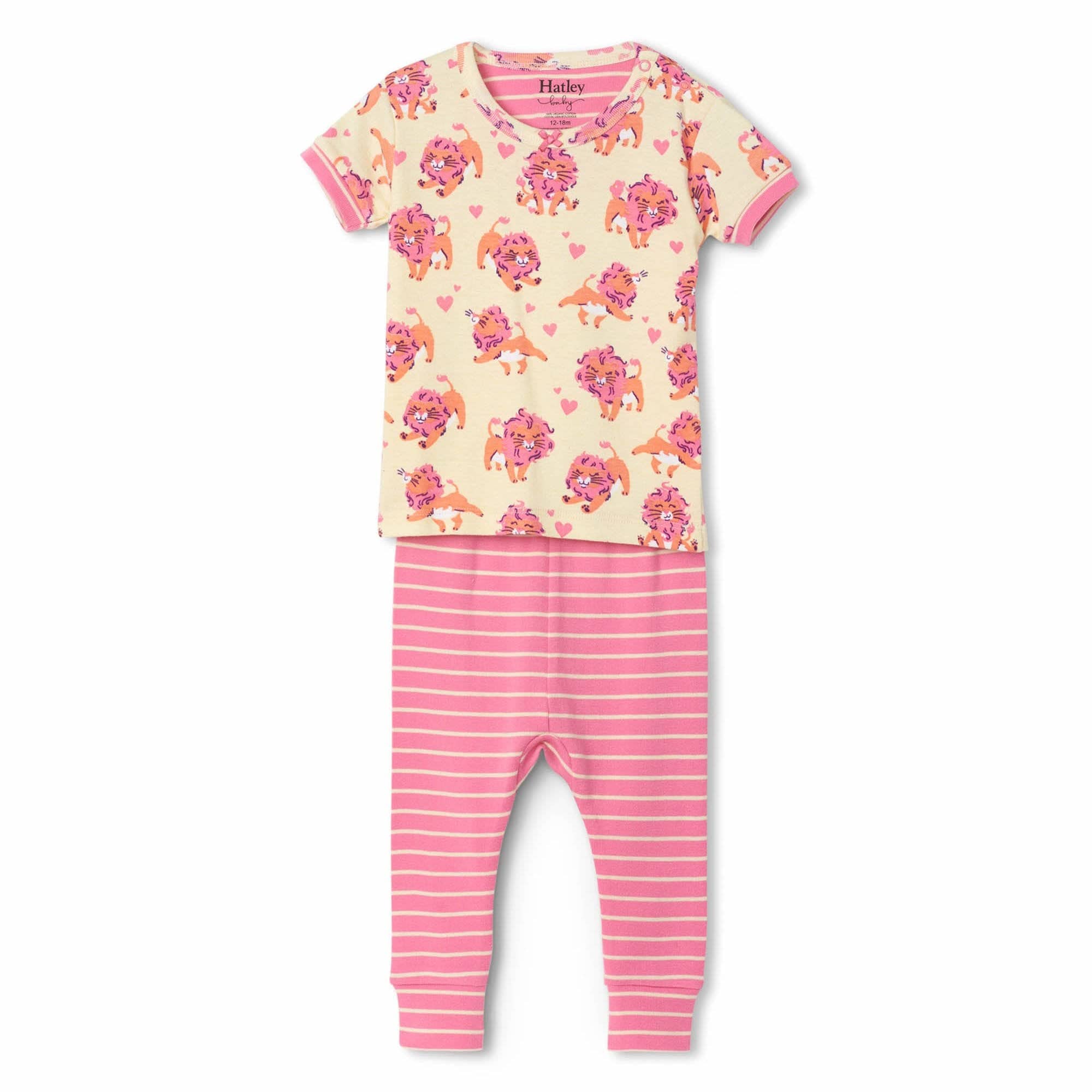 Hatley ’Lovely Lions’ Girls PJ Set - PJ Set