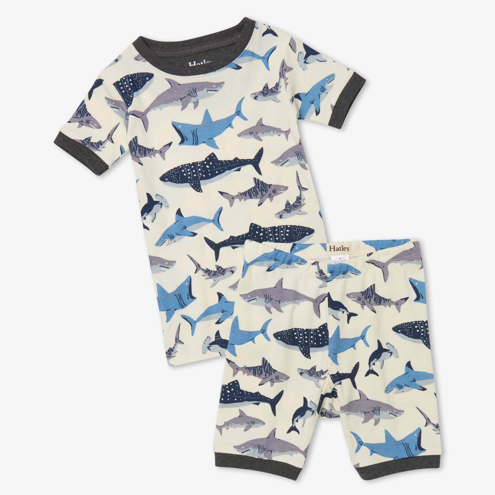 Hatley PJ Set Hatley 'Sharks School' Short PJ Set