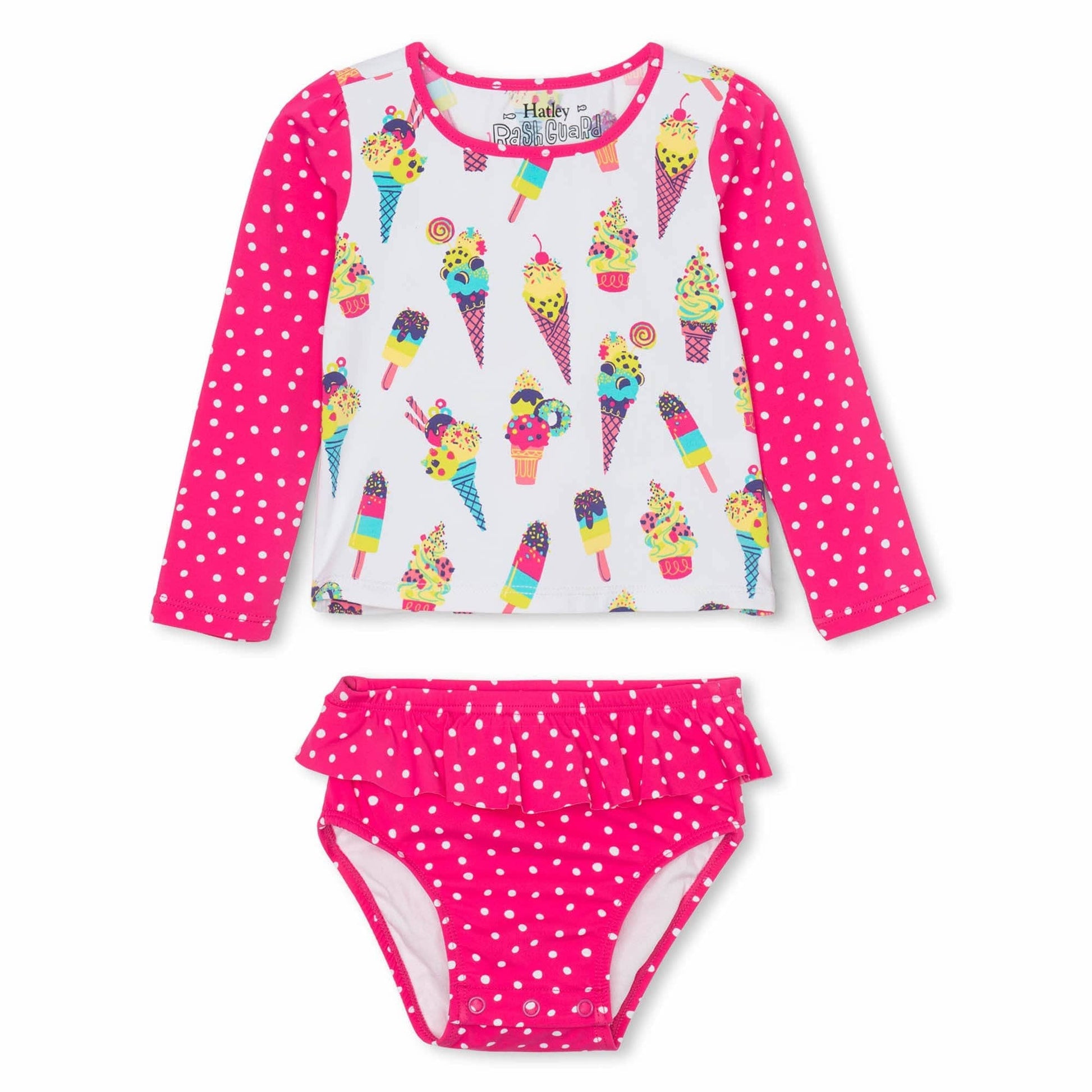 Hatley ’Cool Treats’ Rashguard Set - Swim Suit