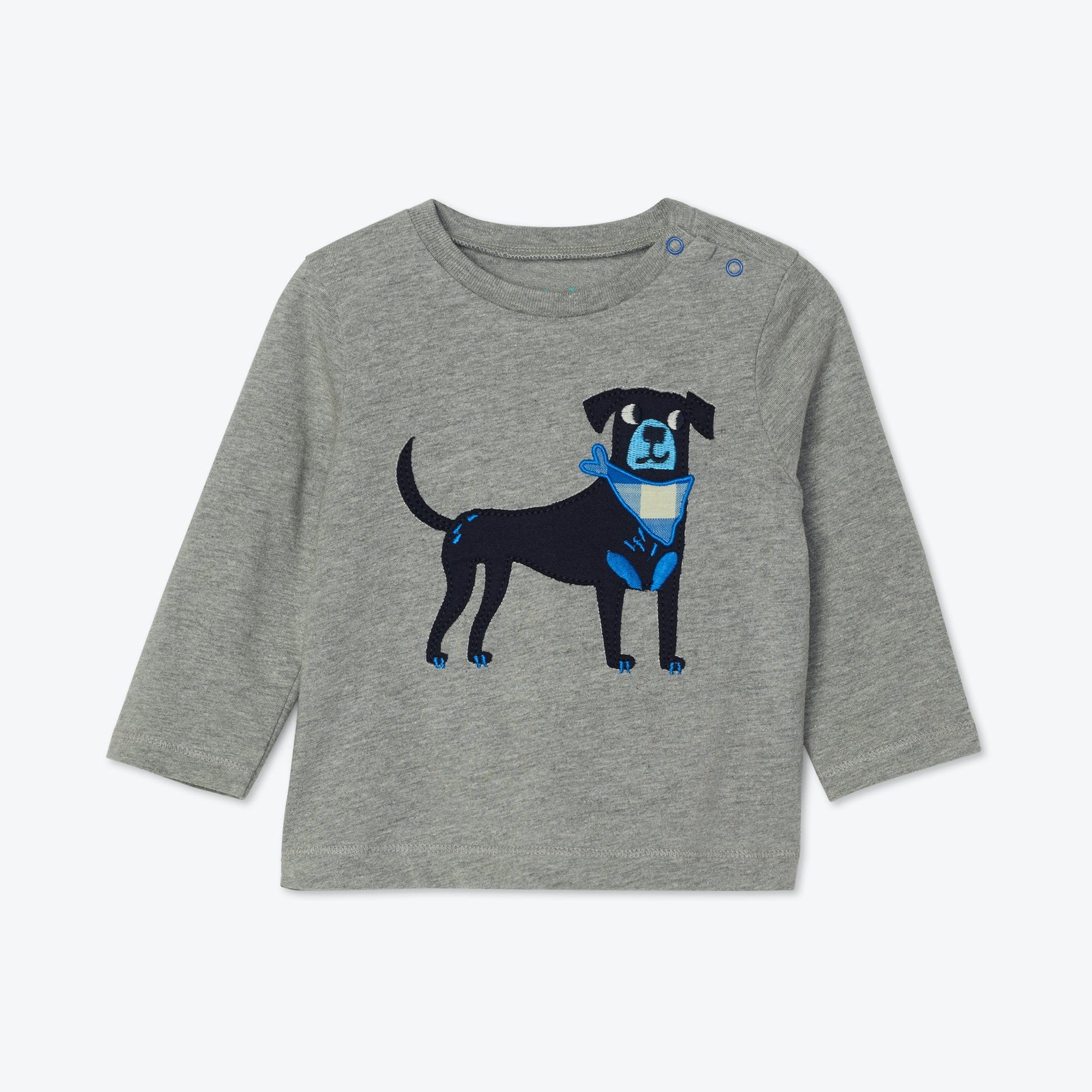 Hatley ’Preppy Pup’ Grey T-Shirt - T-shirt