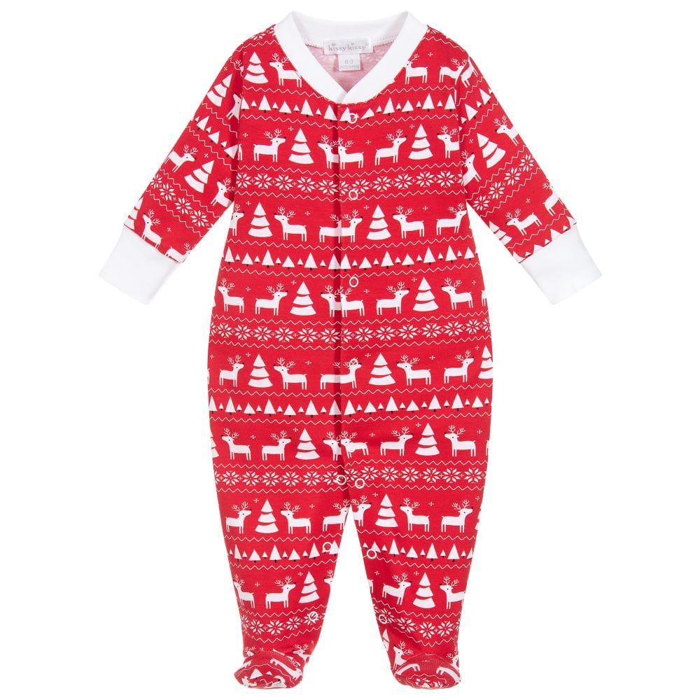 Kissy Kissy ’Christmas Deer’ Babygrow - Babygrow