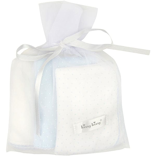 KissyKissy Gifts Kissy Kissy Blue Trio of Muslin Cloths Gift Set