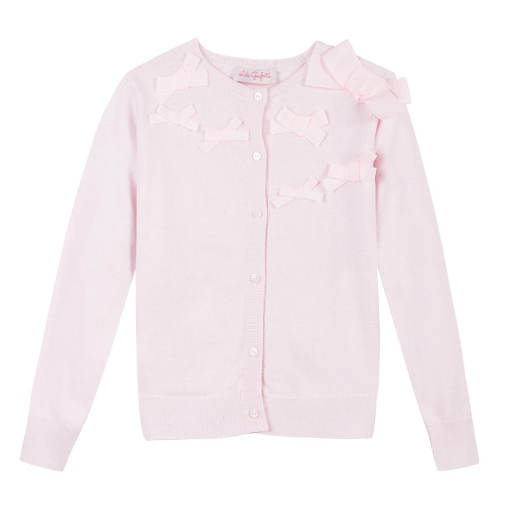 Lili Gaufrette Pink Knit Cardigan - Cardigan