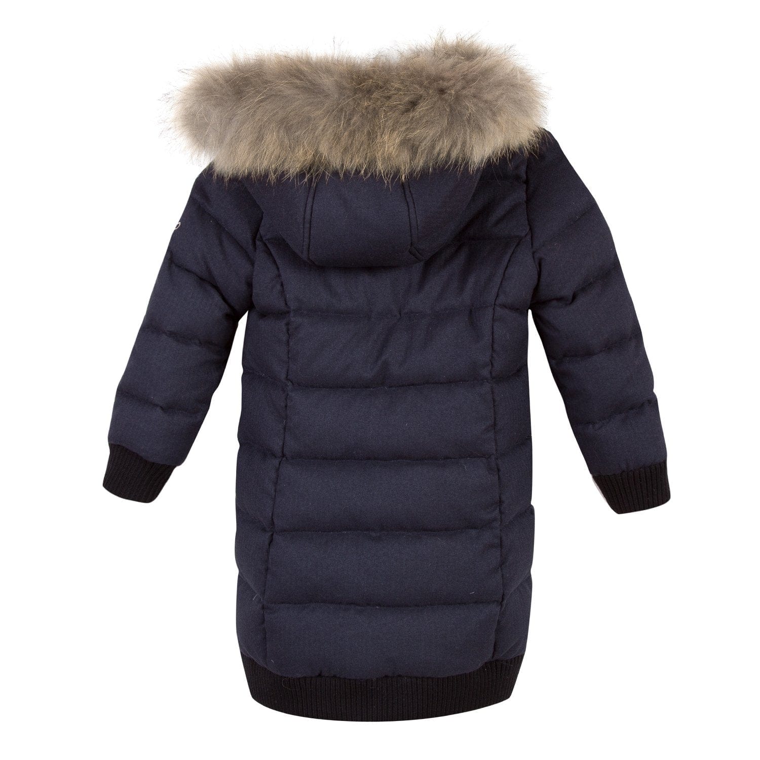 Lili Gaufrette Girls Navy Coat - Coat