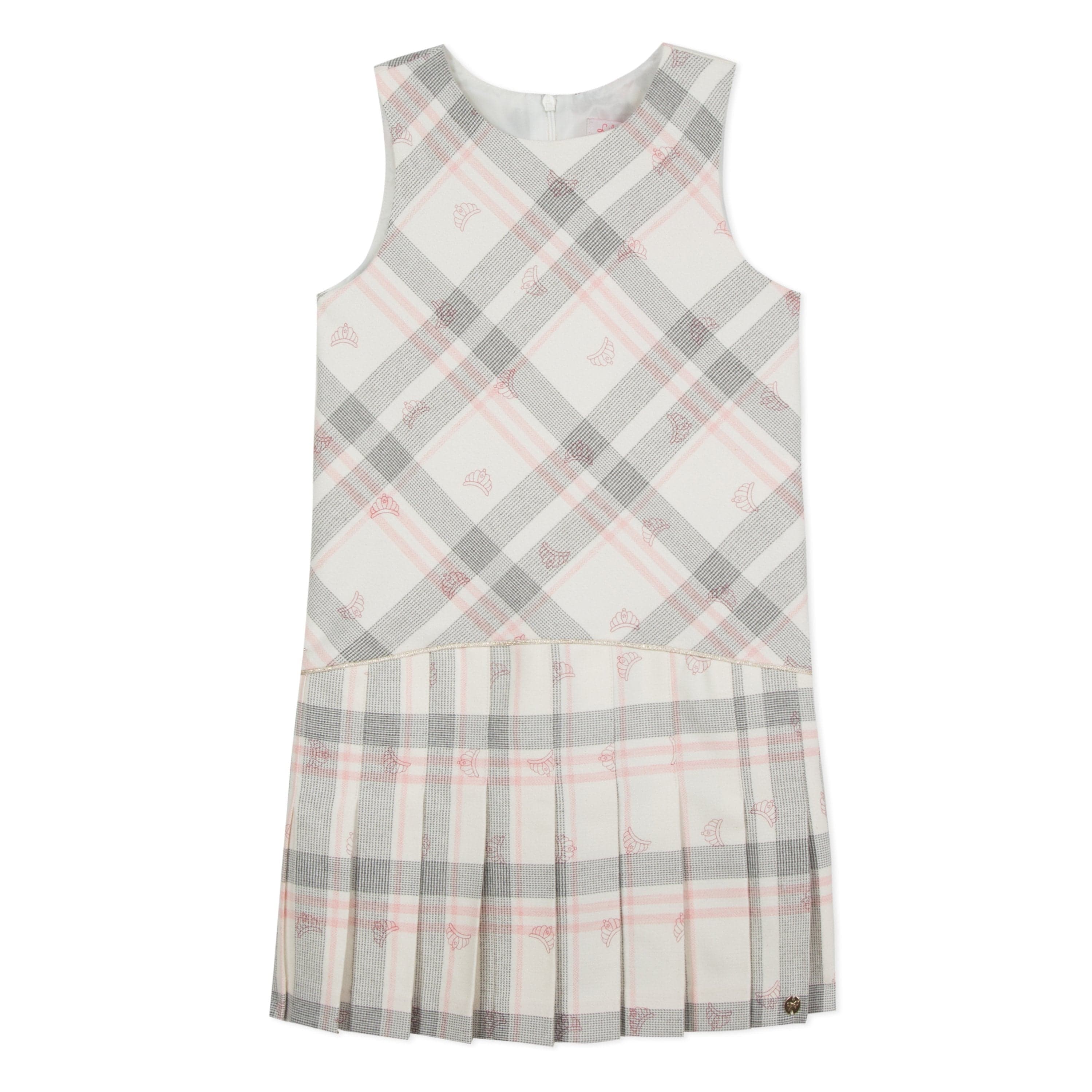 Lili Gaufrette Tartan ’Crown’ Dress - Dress