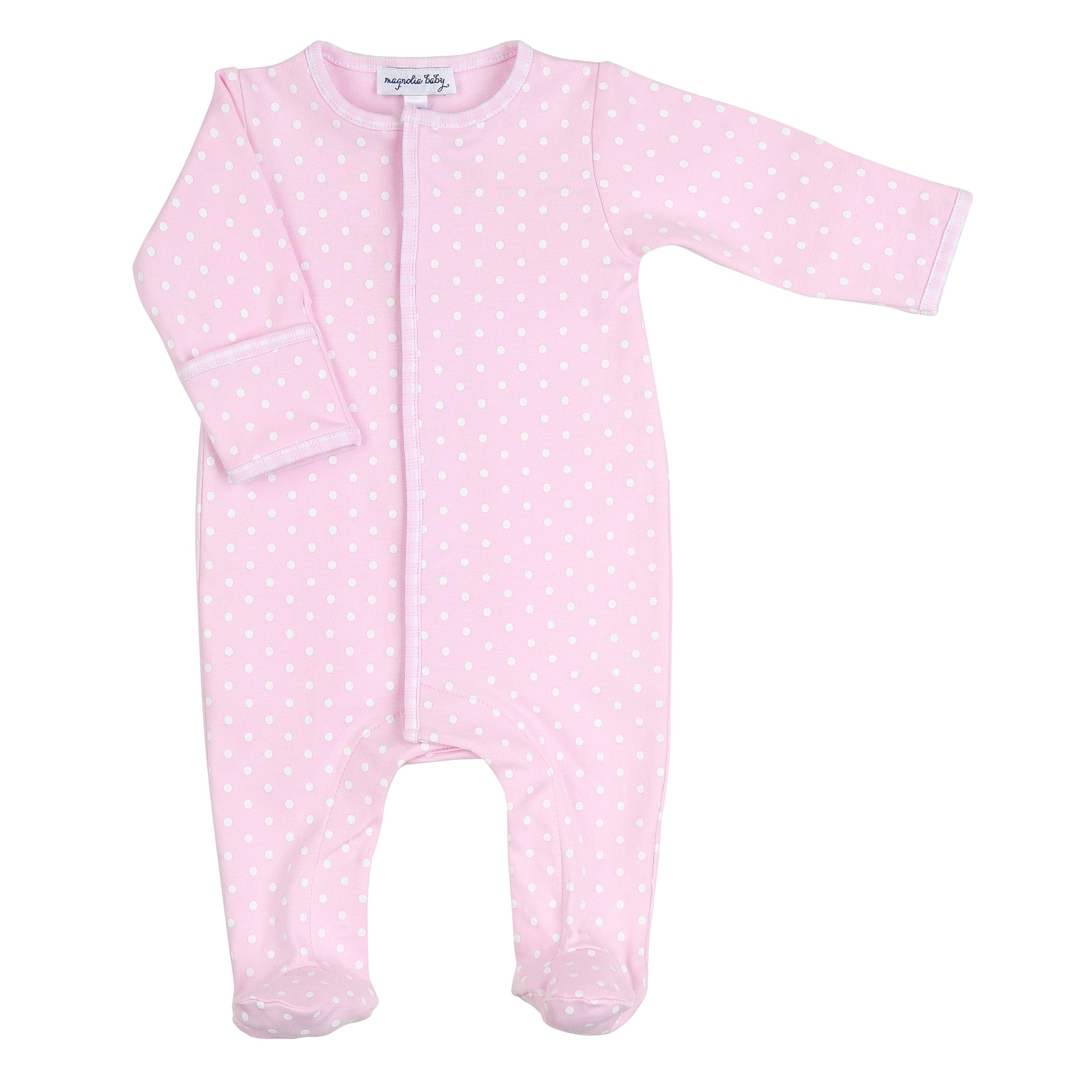 Magnolia Baby Babygrow Magnolia Baby Pink Polka Dots Babygrow