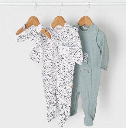 Mayoral Babygrow Mayoral Twin Pack 'Bunny' Babygrow & Headband Set