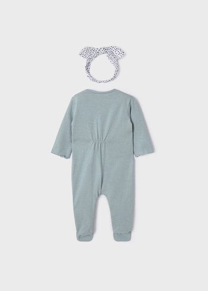 Mayoral Babygrow Mayoral Twin Pack 'Bunny' Babygrow & Headband Set