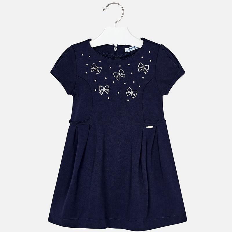 Mayoral ’Bows’ Design Navy Dress - Dress