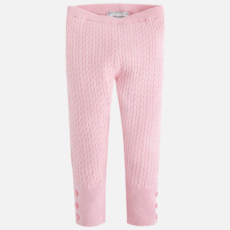 Mayoral Pink Knitted Leggings - 6 Years - Leggings